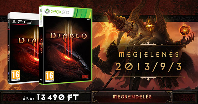 Diablo 3 Xbox 360 és PlayStation 3 előrendelés